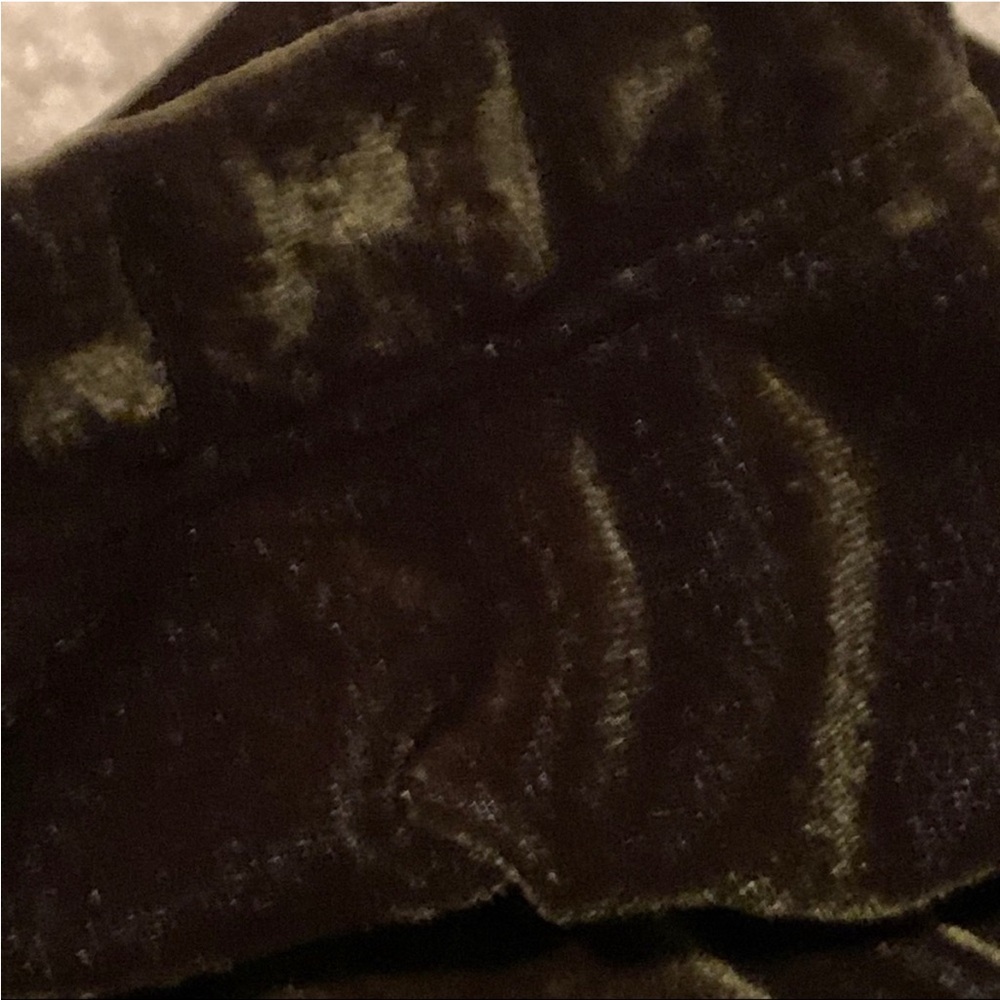 Y2K BCBG Velvet Tracksuit 3 Piece Set Jacket Mock Neck Top Pants Brown Sporty - Picture 12 of 13